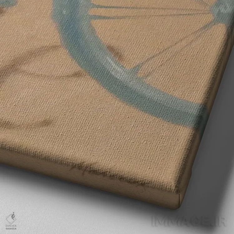 تابلو دکوراتیو سواری اثر جولیان مارکو - نمای نزدیک بافت بوم