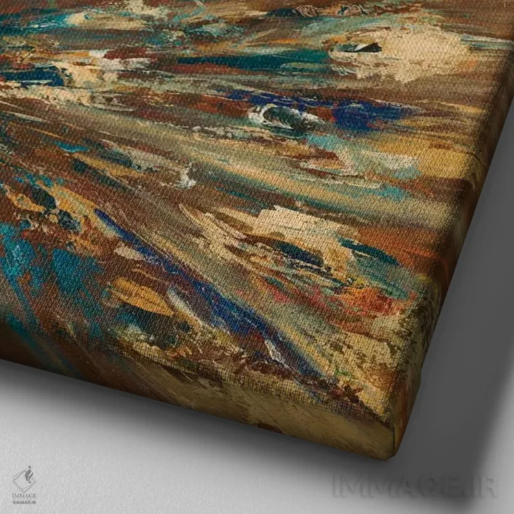 تابلو دکوراتیو طاووس مغرور اثر جولیان مارکو - نمای نزدیک بافت بوم