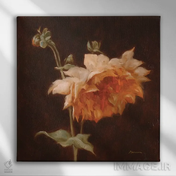 تابلو دکوراتیو گردهمایی گل ها ۳ اثر جولیان مارکو - نمای روبهرو روی دیوار