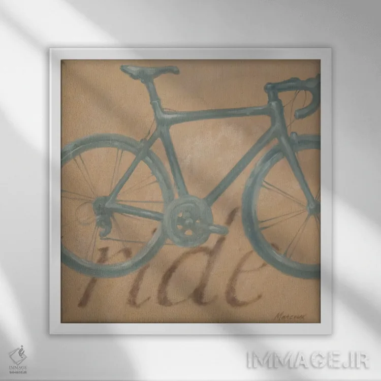 تابلو دکوراتیو سواری اثر جولیان مارکو - نمای قابدار سفید