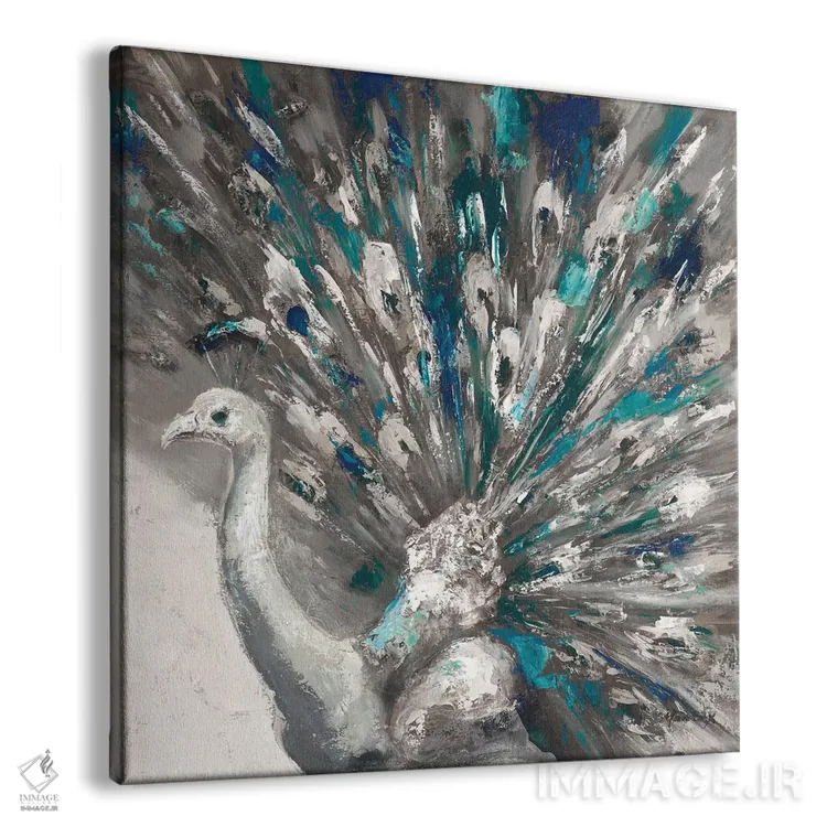 تابلو دکوراتیو طاووس مغرور ۲ اثر جولیان مارکو - نمای پرسپکتیو محصول