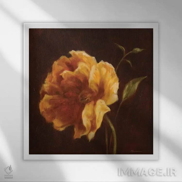 تابلو دکوراتیو گردهمایی گل ها ۲ اثر جولیان مارکو - نمای قابدار سفید