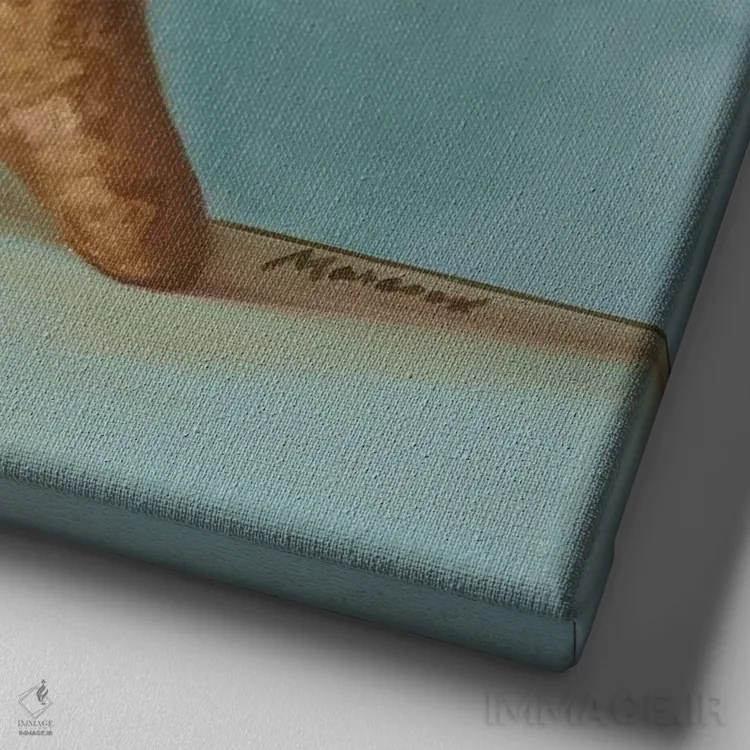 تابلو دکوراتیو صدف ها ۲ اثر جولیان مارکو - نمای نزدیک بافت بوم