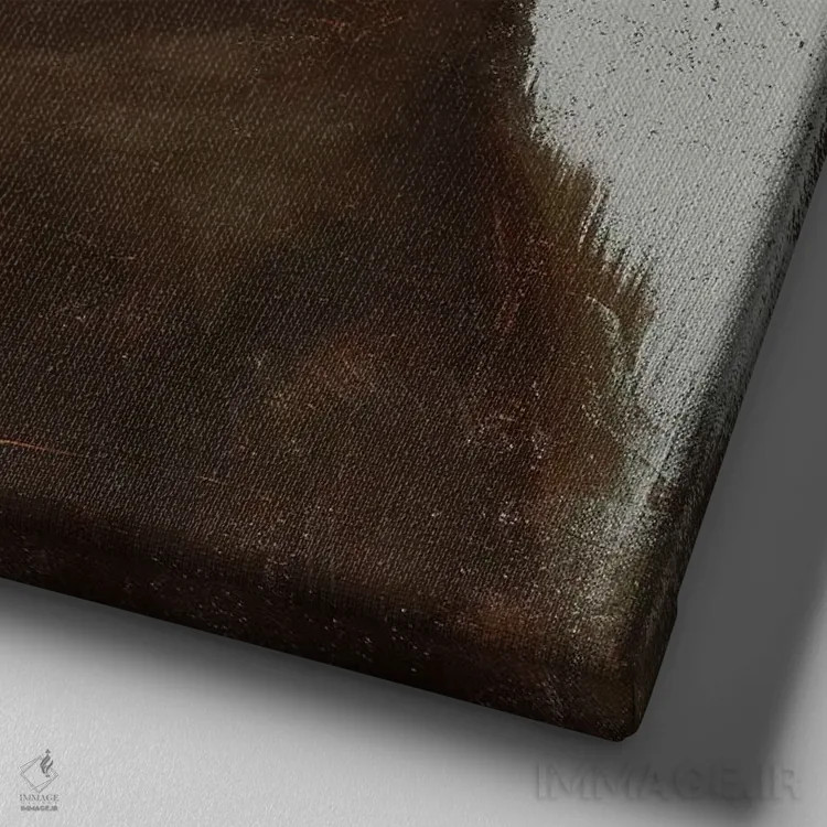 تابلو دکوراتیو لابرادور اثر جولیان مارکو - نمای نزدیک بافت بوم