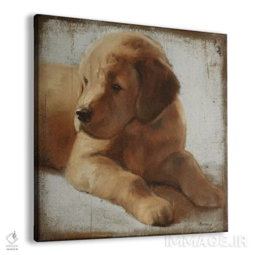 تابلو دکوراتیو رتریور اثر جولیان مارکو - نمای پرسپکتیو محصول