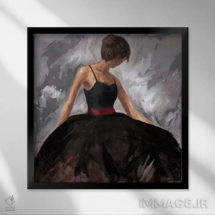 تابلو دکوراتیو شب گردی اثر جولیان مارکو - نمای قابدار مشکی