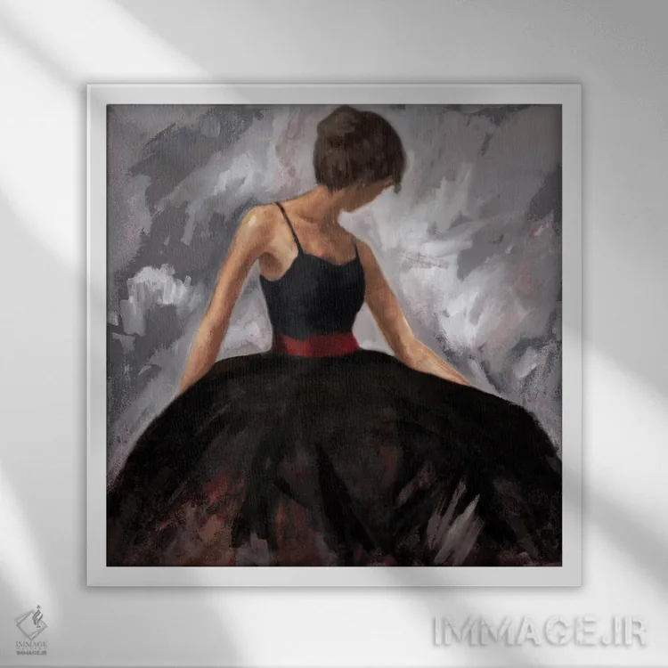 تابلو دکوراتیو شب گردی اثر جولیان مارکو - نمای قابدار سفید