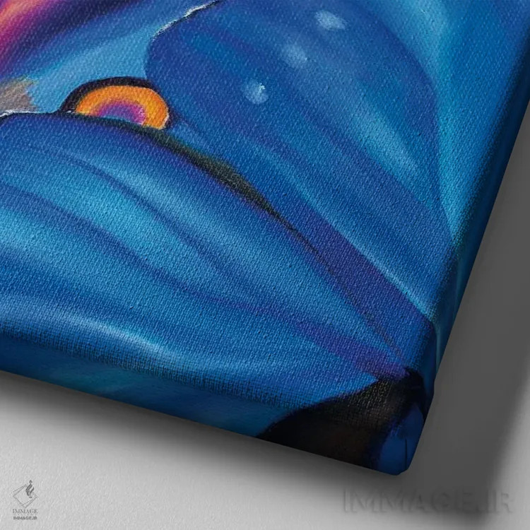 تابلو دکوراتیو شجاعت پروانه ها اثر جولیا رایان - نمای نزدیک بافت بوم