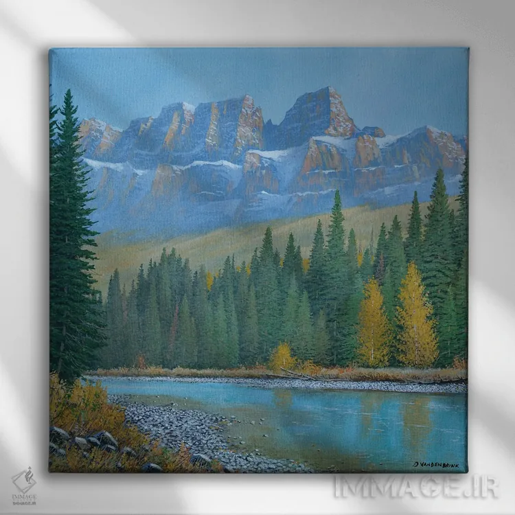 تابلو دکوراتیو نور اکتبر اثر جیک وندن برینگک - نمای روبهرو روی دیوار