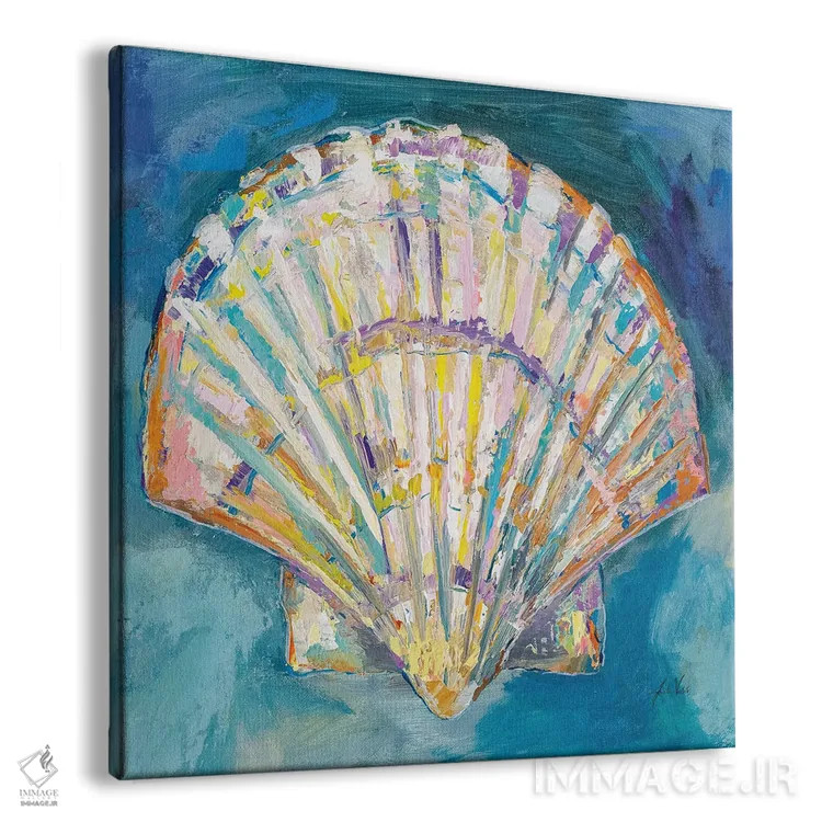 تابلو دکوراتیو برش پوسته صدف اسکالپ اثر ژانت ورتنتس - نمای پرسپکتیو محصول