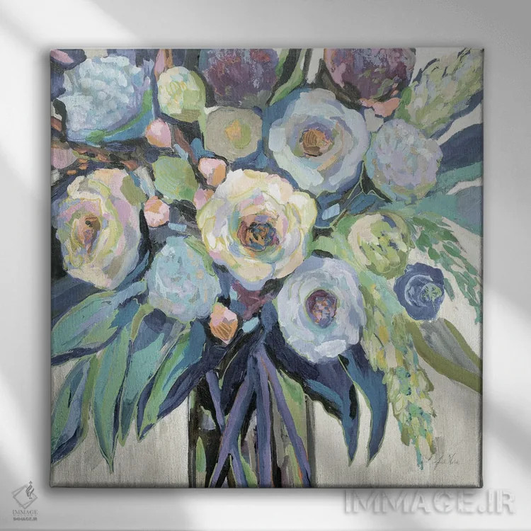 تابلو دکوراتیو شبانه خنثی اثر ژانت ورتنتس - نمای روبهرو روی دیوار