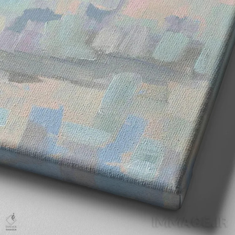 تابلو دکوراتیو چکاوک ساحلی IV نسخه ۲ اثر ژانت ورتنتس - نمای نزدیک بافت بوم