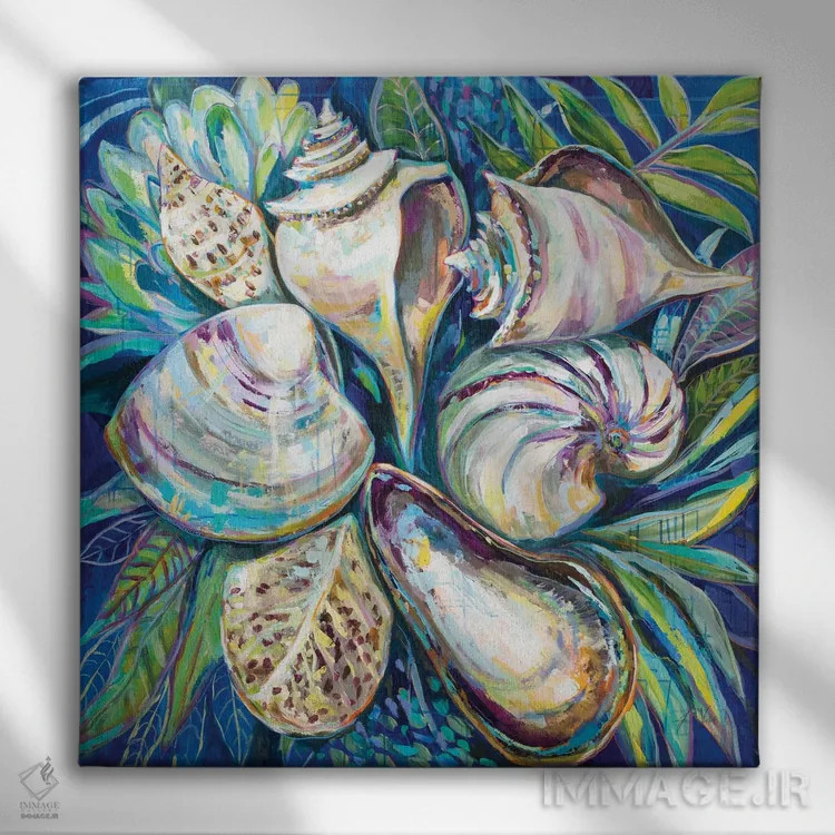 تابلو دکوراتیو استوایی اثر ژانت ورتنتس - نمای روبهرو روی دیوار