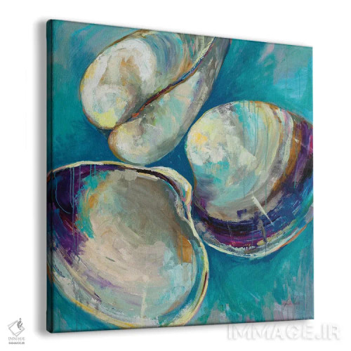تابلو دکوراتیو سه تایی صدف اثر ژانت ورتنتس - نمای پرسپکتیو محصول