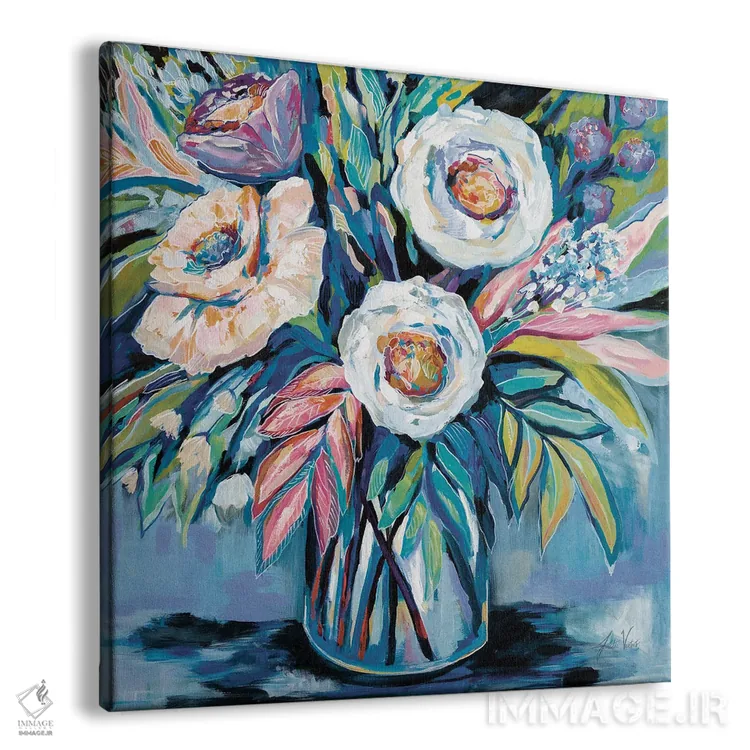 تابلو دکوراتیو کاغذ رنگی پرتابی اثر ژانت ورتنتس - نمای پرسپکتیو محصول