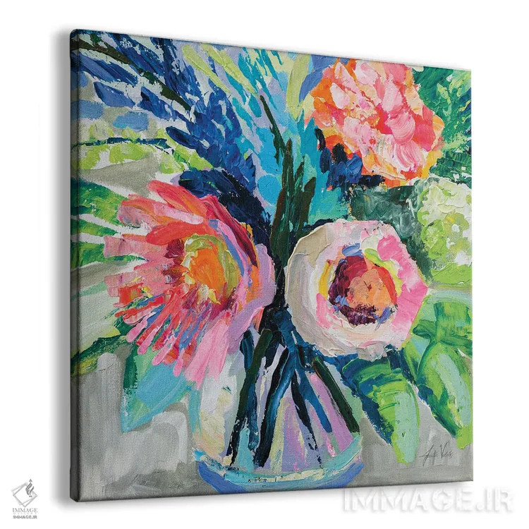 تابلو دکوراتیو چون که خوشحالم اثر ژانت ورتنتس - نمای پرسپکتیو محصول