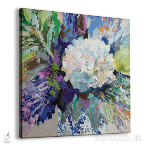 تابلو دکوراتیو طرح چینی ادریسی I اثر ژانت ورتنتس - نمای پرسپکتیو محصول