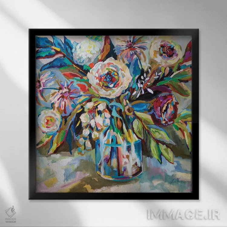 تابلو دکوراتیو دلم را گرم می کند اثر ژانت ورتنتس - نمای قابدار مشکی