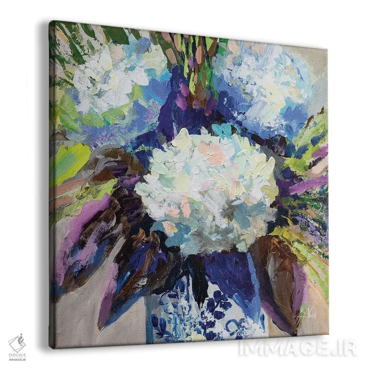 تابلو دکوراتیو طرح چینی ادریسی II اثر ژانت ورتنتس - نمای پرسپکتیو محصول