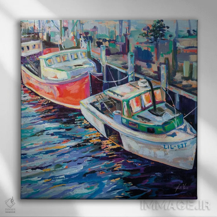 تابلو دکوراتیو یه کم اثر ژانت ورتنتس - نمای روبهرو روی دیوار