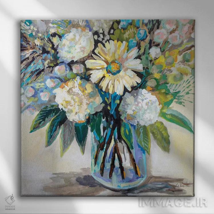 تابلو دکوراتیو تابش آفتاب اثر ژانت ورتنتس - نمای روبهرو روی دیوار