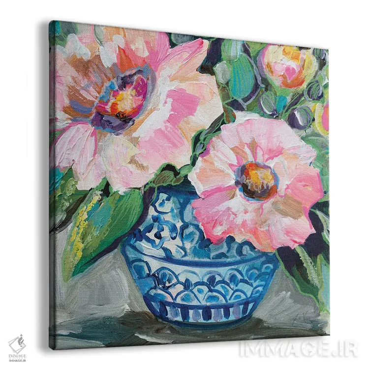 تابلو دکوراتیو دسته گل سیانا اثر ژانت ورتنتس - نمای پرسپکتیو محصول