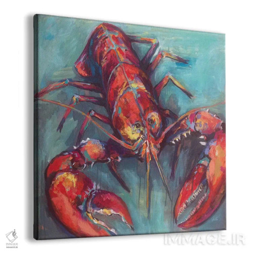 تابلو دکوراتیو خرچنگ اثر ژانت ورتنتس - نمای پرسپکتیو محصول