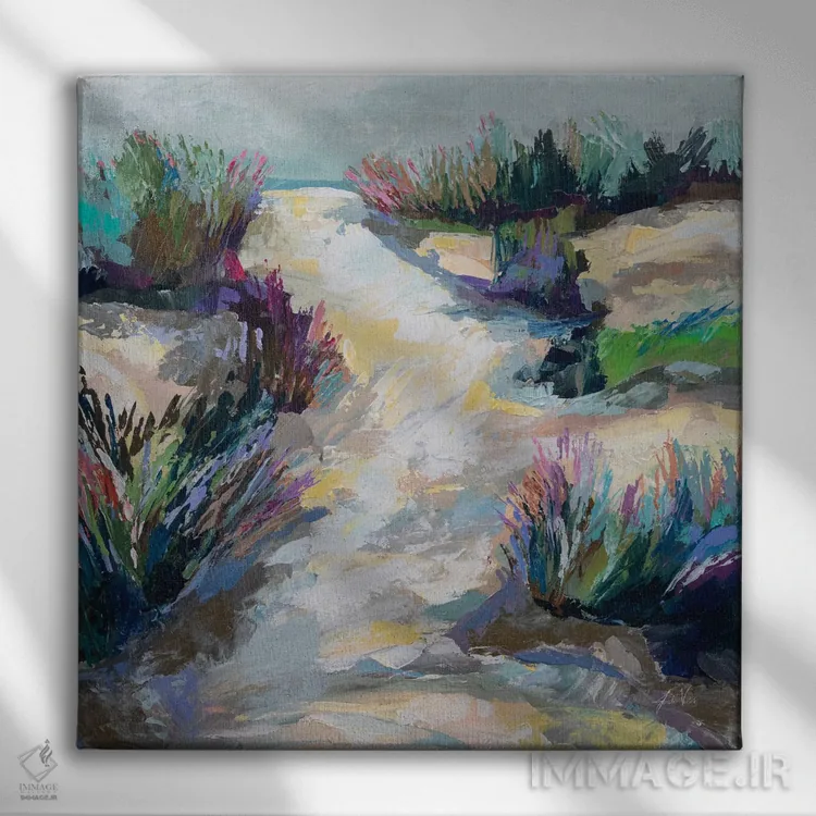 تابلو دکوراتیو نسیم تابستانی اثر ژانت ورتنتس - نمای روبهرو روی دیوار