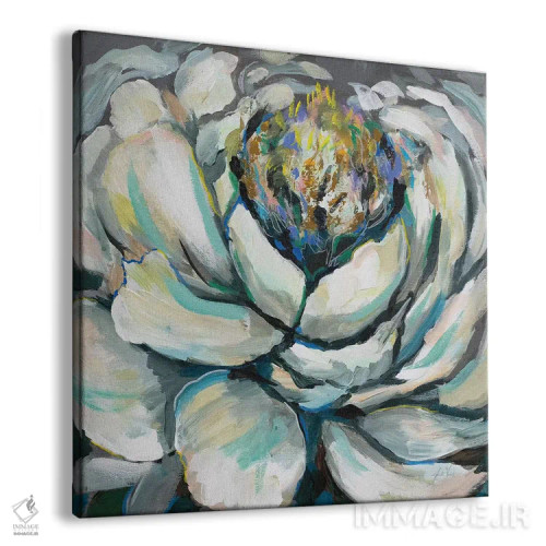 تابلو انتزاعی شکوفه II اثر ژانت ورتنتس - نمای پرسپکتیو محصول