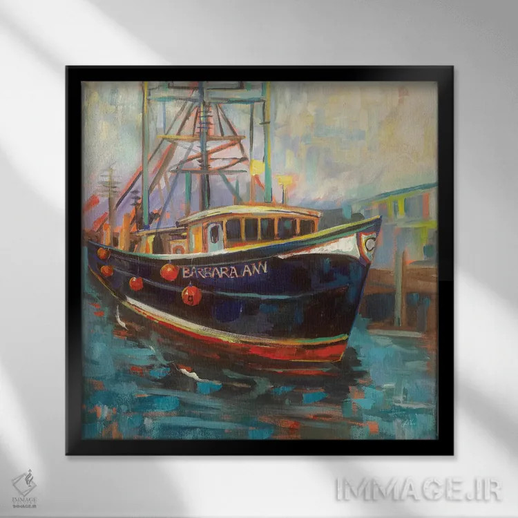 تابلو دکوراتیو باربارا آن اثر ژانت ورتنتس - نمای قابدار مشکی
