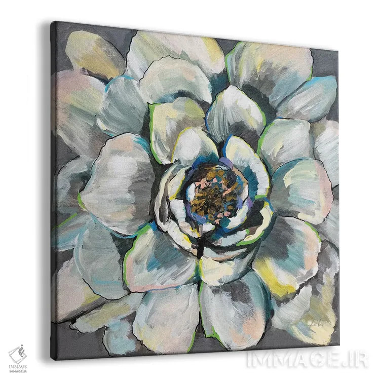 تابلو انتزاعی شکوفه III اثر ژانت ورتنتس - نمای پرسپکتیو محصول