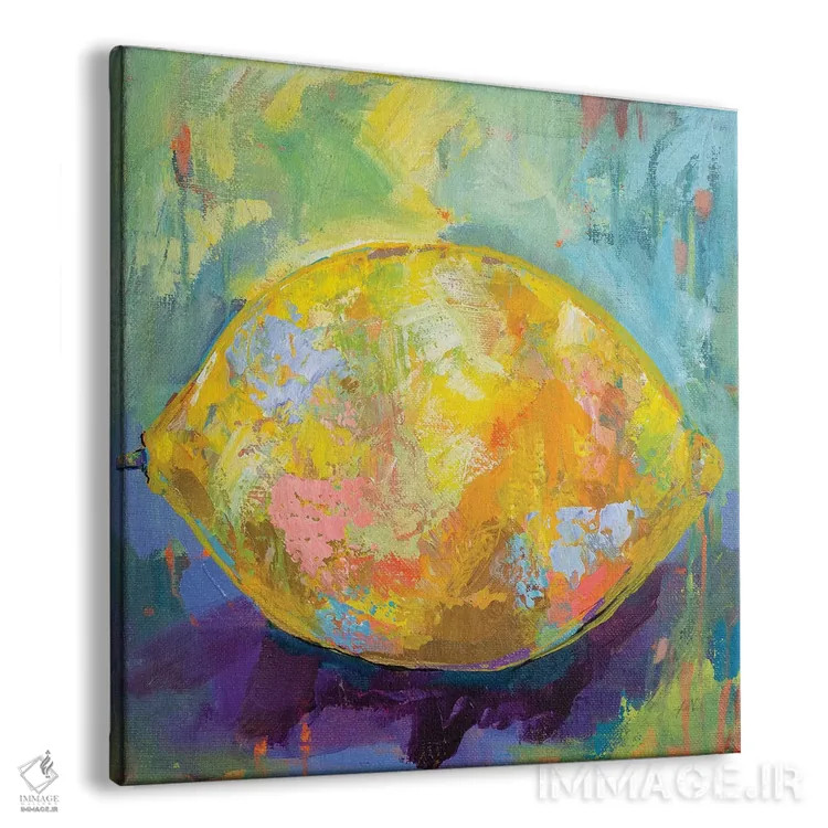 تابلو انتزاعی لیمو اثر ژانت ورتنتس - نمای پرسپکتیو محصول