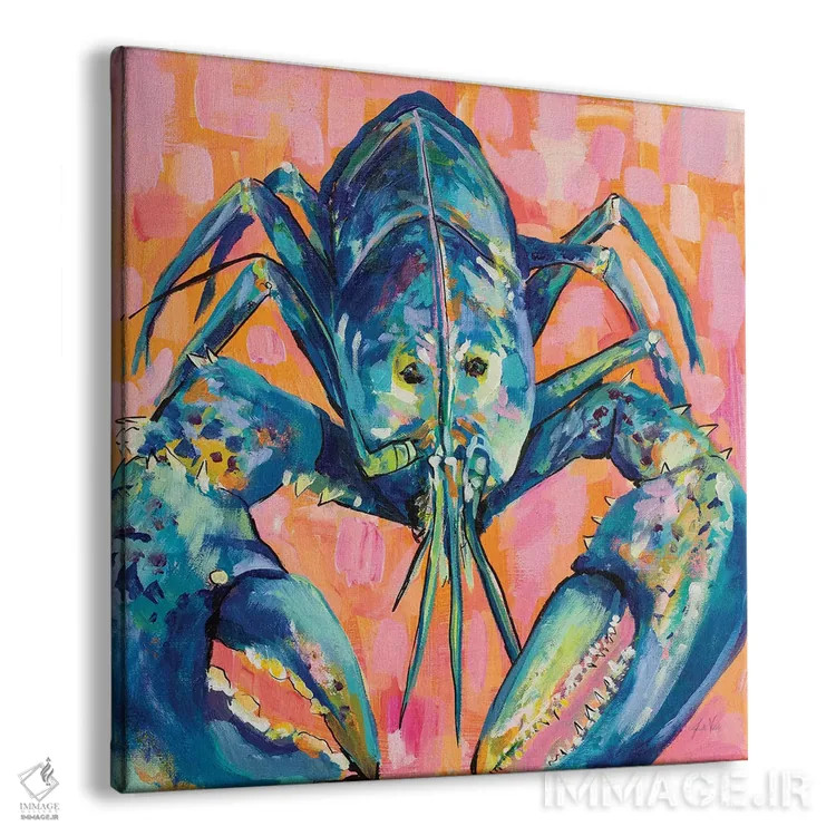 تابلو دکوراتیو لابستر لیلی I اثر ژانت ورتنتس - نمای پرسپکتیو محصول