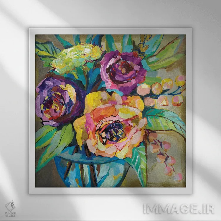 تابلو دکوراتیو استراحت قهوه اثر ژانت ورتنتس - نمای قابدار سفید