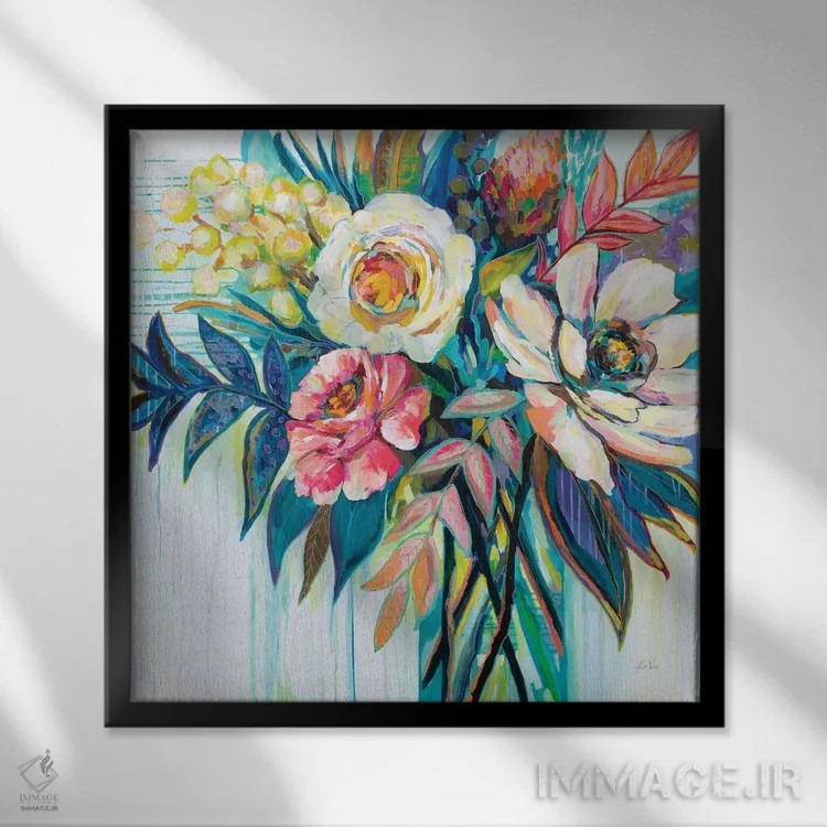 تابلو دکوراتیو اولین قرار ملاقات اثر ژانت ورتنتس - نمای قابدار مشکی