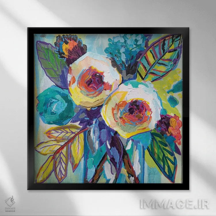 تابلو دکوراتیو صبح باهاماس اثر ژانت ورتنتس - نمای قابدار مشکی