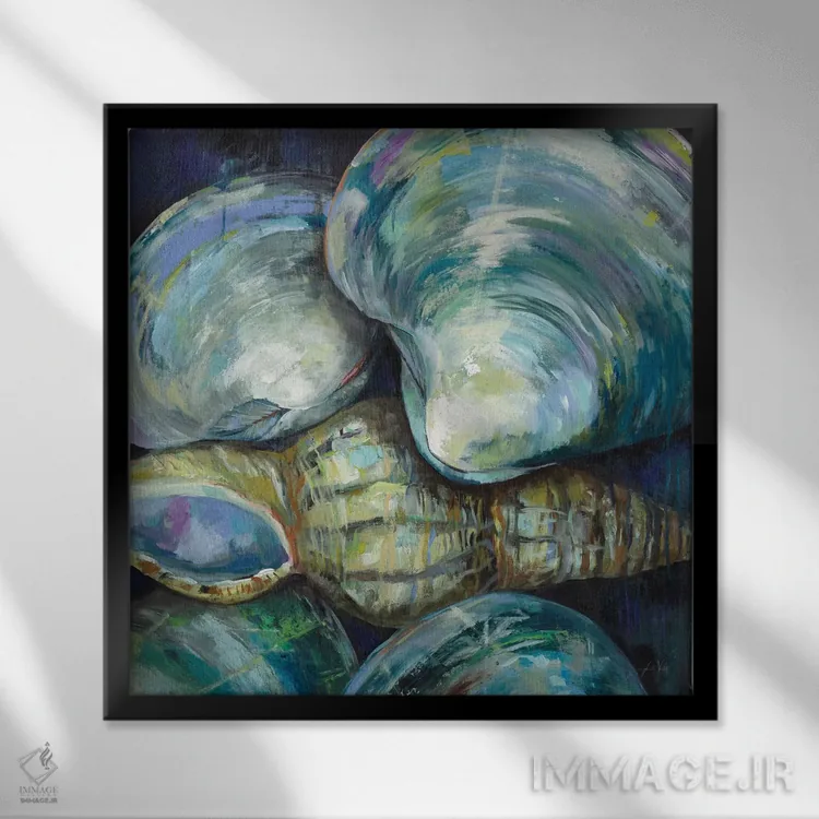 تابلو دکوراتیو تابستان نیوانگلند اثر ژانت ورتنتس - نمای قابدار مشکی