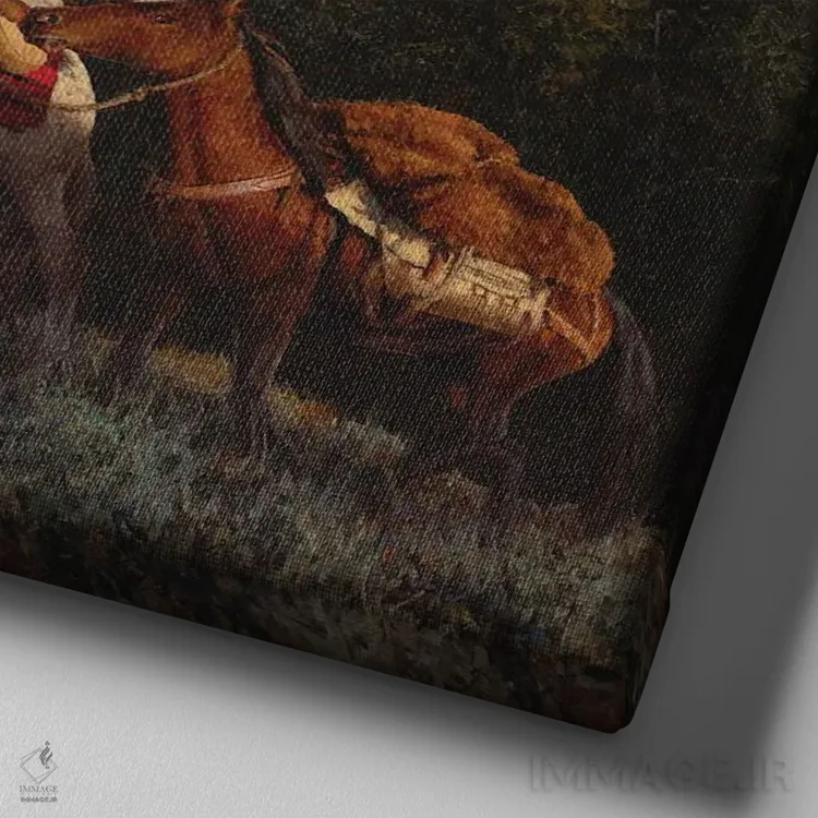 تابلو دکوراتیو تلاشی جسورانه اثر جو ولاسکز - نمای نزدیک بافت بوم