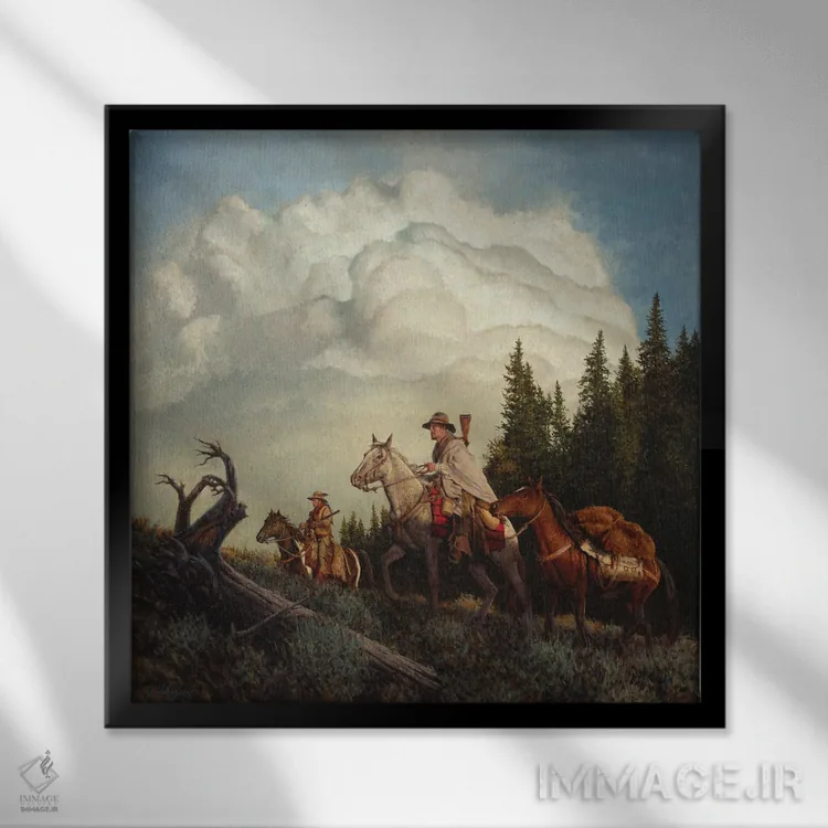 تابلو دکوراتیو تلاشی جسورانه اثر جو ولاسکز - نمای قابدار مشکی