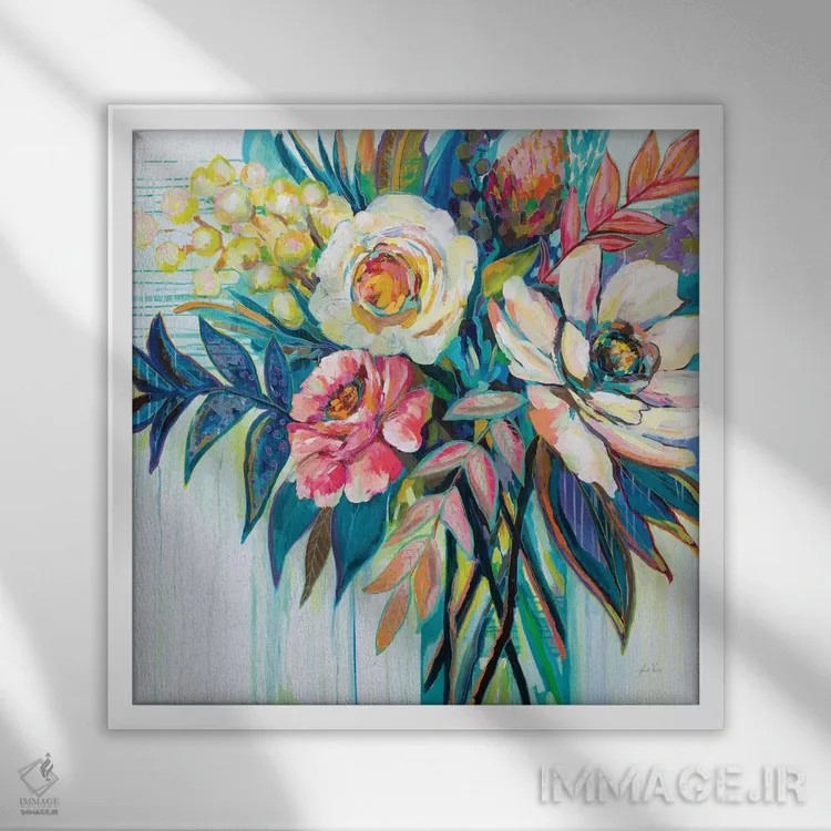 تابلو دکوراتیو اولین قرار ملاقات اثر ژانت ورتنتس - نمای قابدار سفید