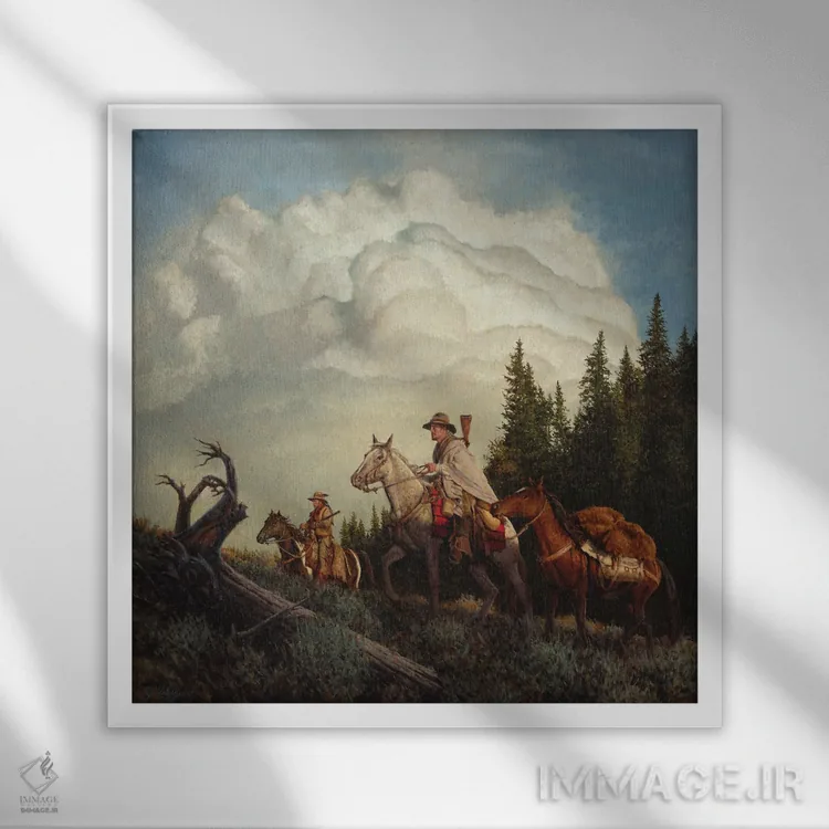 تابلو دکوراتیو تلاشی جسورانه اثر جو ولاسکز - نمای قابدار سفید