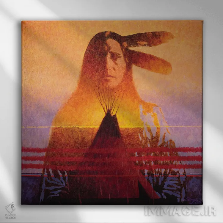 تابلو دکوراتیو دو پر اثر جو ولاسکز - نمای روبهرو روی دیوار