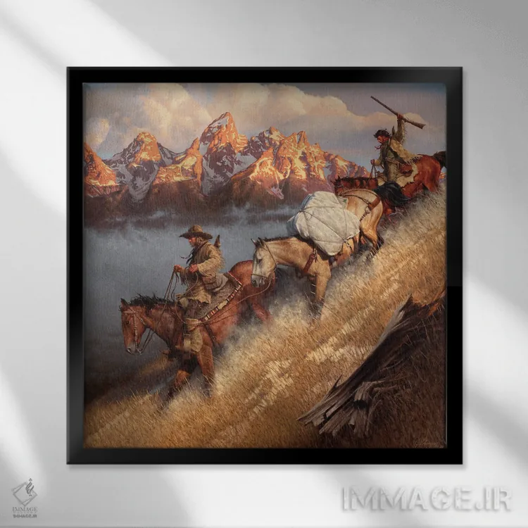 تابلو دکوراتیو مسابقه به جکسون هل اثر جو ولاسکز - نمای قابدار مشکی