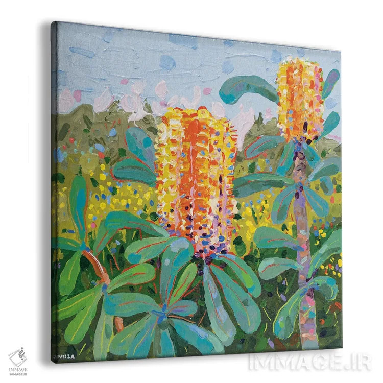 تابلو دکوراتیو بنکسیا ساحلی ۹ اثر جوزف ویلانوا - نمای پرسپکتیو محصول