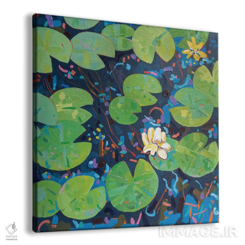 تابلو دکوراتیو برکه سوسن تاسمانی ۴۹ اثر جوزف ویلانوا - نمای پرسپکتیو محصول