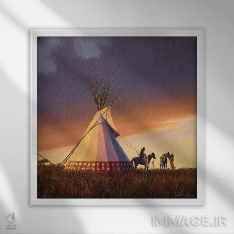 تابلو دکوراتیو خانواده جدید اثر جو ولاسکز - نمای قابدار سفید