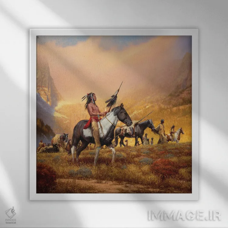 تابلو دکوراتیو راه نیاکان آن ها اثر جو ولاسکز - نمای قابدار سفید