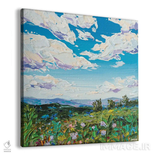 تابلو انتزاعی چشم انداز مزرعه ۱۴ اثر جوزف ویلانوا - نمای پرسپکتیو محصول