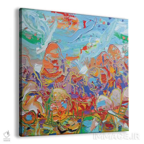 تابلو دکوراتیو سنگ معلق زنده ۳ اثر جوزف ویلانوا - نمای پرسپکتیو محصول