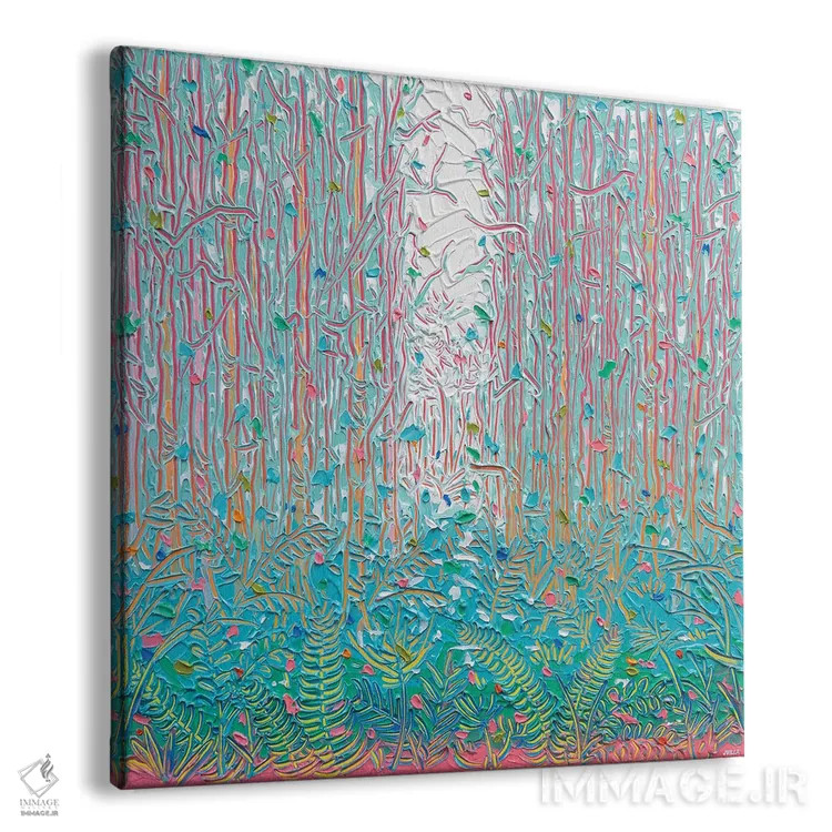 تابلو انتزاعی نور از میان بوته زار ۲۸ اثر جوزف ویلانوا - نمای پرسپکتیو محصول